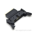 Conector de cabezal eyector de paso de 2,54 mm recto